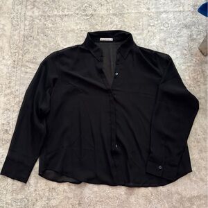 Abercrombie & Fitch Women's Black Button Down Shirt
